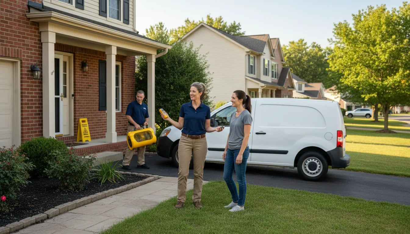 Residential water damage restoration in Newport, KY